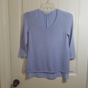 Company Ellen Tracy 3/4 Sleeve Knit Blouse Sz Sml